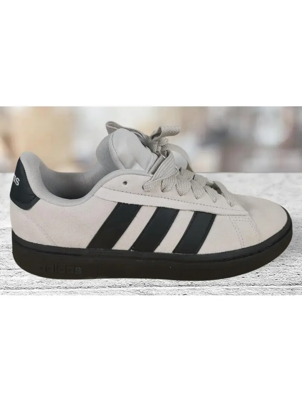 Adidas Mens Grand Court Alpha 00s Men’s Gray Black Shoes Size 8.5 IH1287 NWB